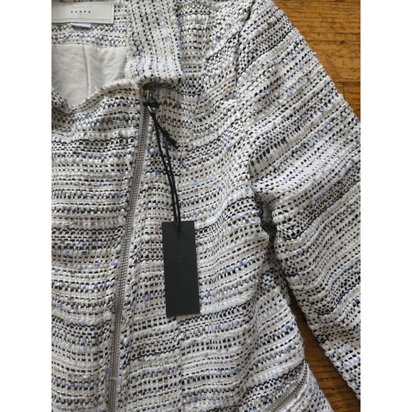 BLANKNYC Womens Tweed Fitted Zipper Moto Jacket Size Small NWT - Picture 3 of 8